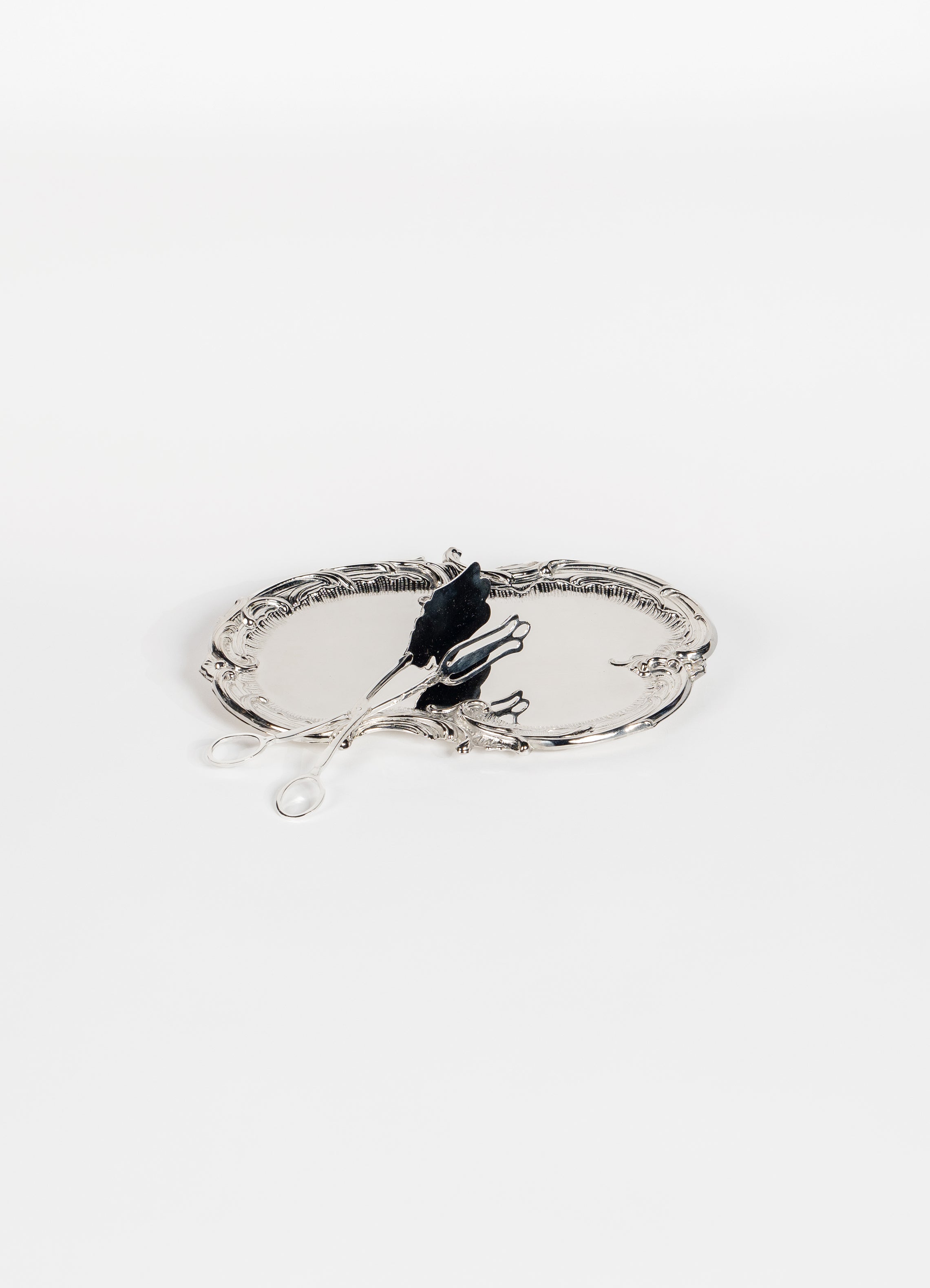 Gümüş Lale Motifli Servis Maşası