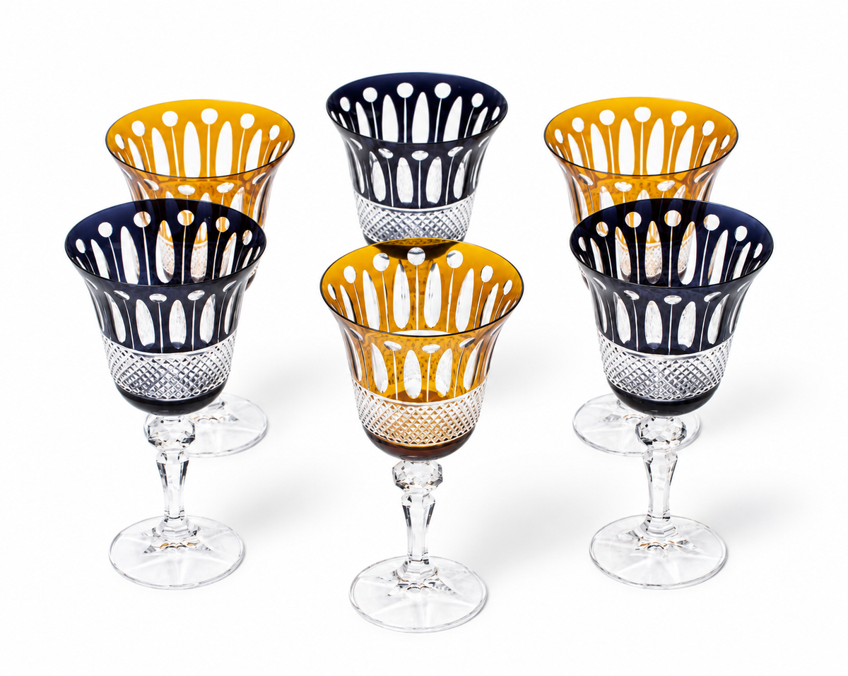 Black&Amber Kristal Kadeh Takımı (6'lı)