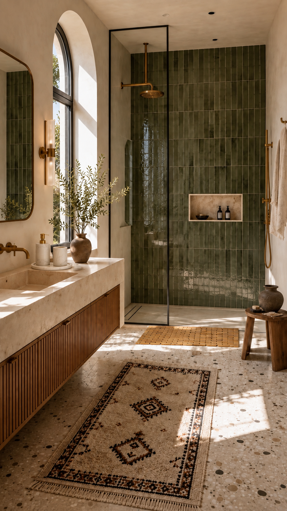 Bamboo Ahşap Paspas