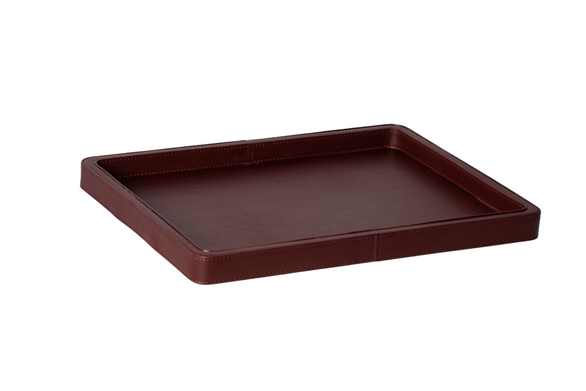 Deri Kulpsuz Küçük Boy Dekoratif/Sunum Tepsisi