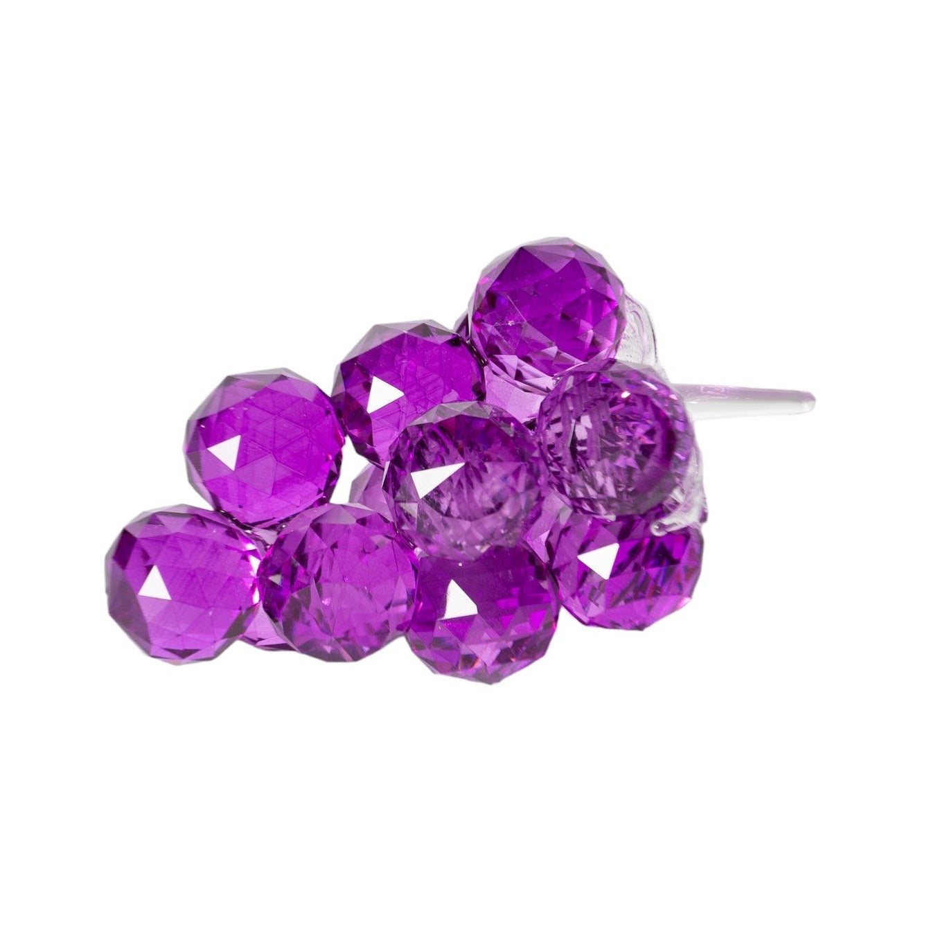 Mor Kristal Dekoratif Küçük Boy Üzüm