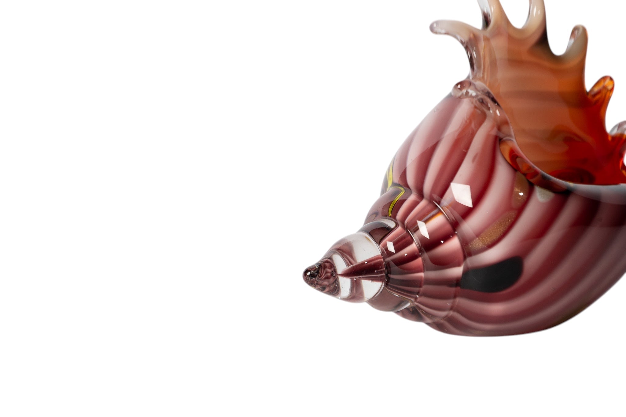 Üfleme Cam Dekoratif Renkli İstridye