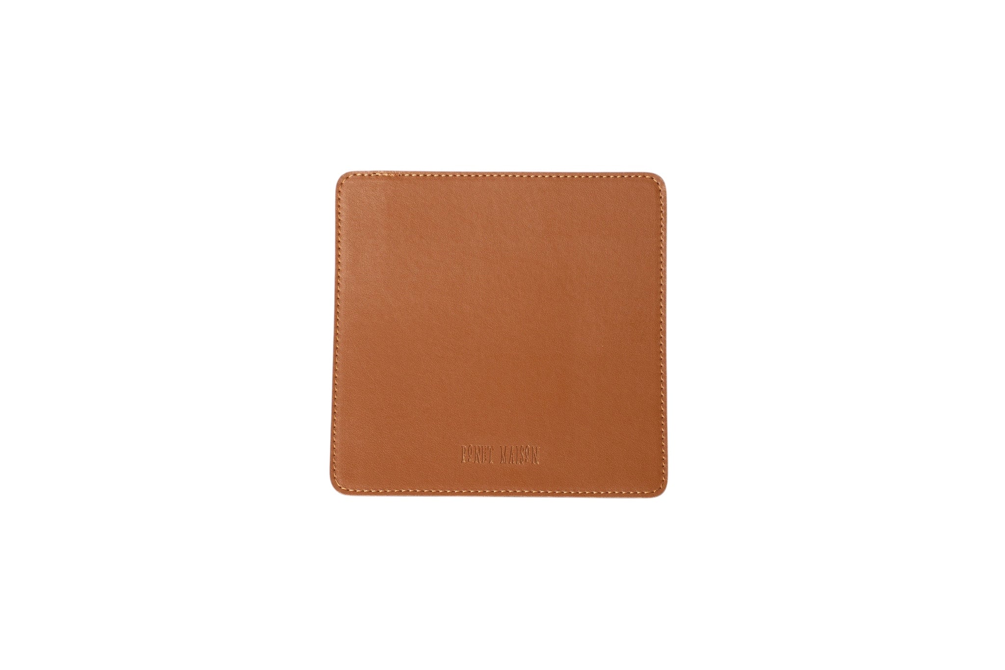 Deri 15.5x15.5 cm Tepsi içi Örtüsü (Taba/Vizon)