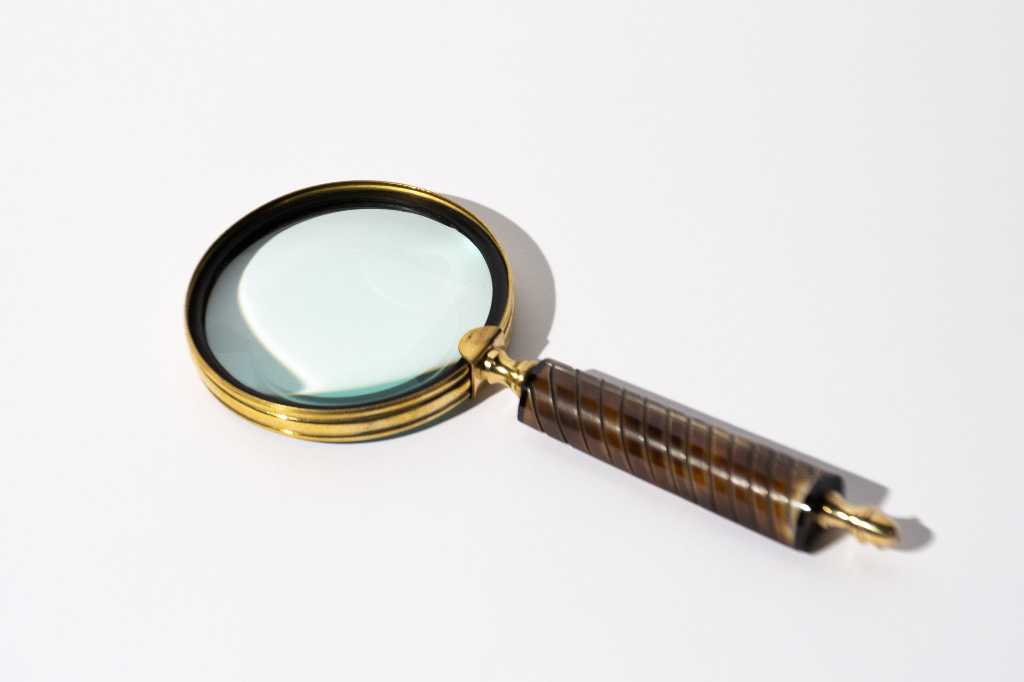 Mango Ahşap Gold Detaylı Dekoratif Büyüteç