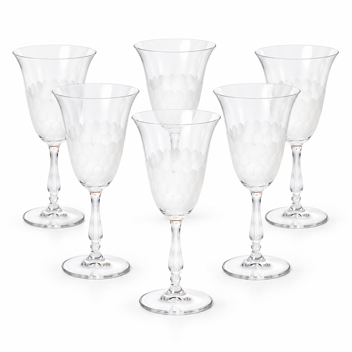 Kristal Bal Peteği Kadeh Takımı (6'lı)