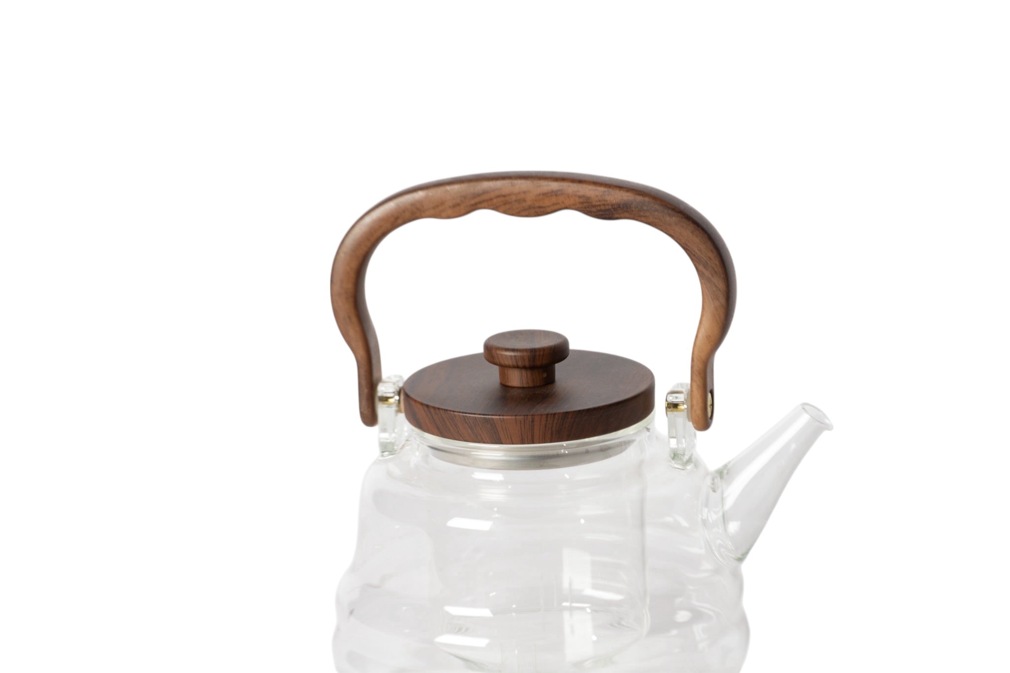 Ahşap Kulp Detaylı Çay Demliği