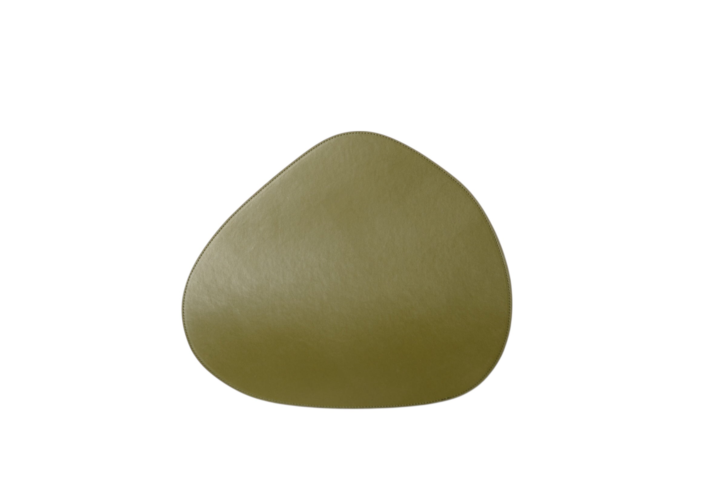 Amorf Deri Çift Taraflı Amerikan Servis (Lacivert/Yağ Yeşili)