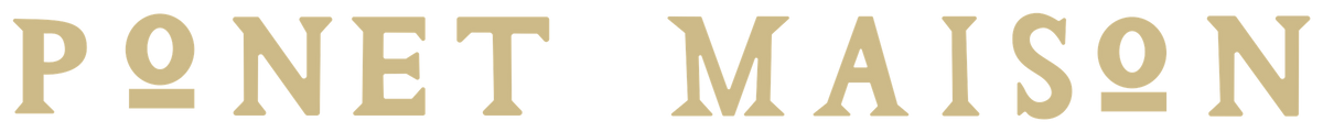 Ponet Maison — altın yazı logosu (vektörden)